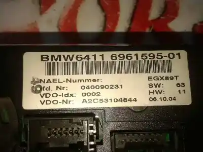 Peça sobressalente para automóvel em segunda mão comando de sofagem (chauffage / ar condicionado) por bmw serie 1 berlina (e81/e87) 1.6 16v cat referências oem iam mcbs1e87 caja 1 