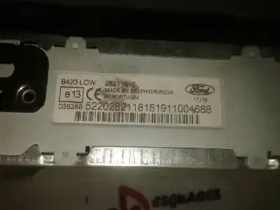Pezzo di ricambio per auto di seconda mano impianto audio / radio cd per ford ka (ccu) ka+ riferimenti oem iam 7354765220  