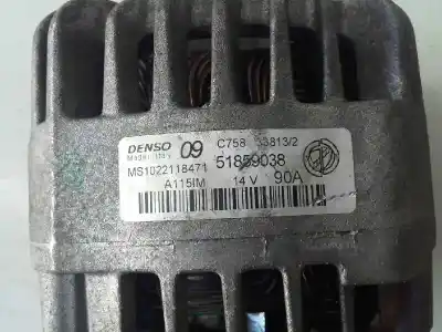 Second-hand car spare part alternator for fiat 500 fiat 500 1.2 oem iam references 51859038 caja 4 