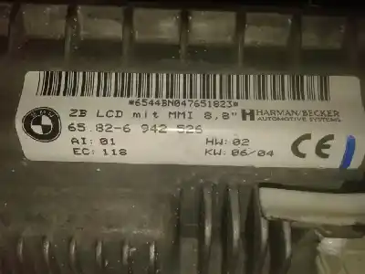 Second-hand car spare part multifunction display for bmw serie 7 (e65/e66) 760i oem iam references 65826942526  