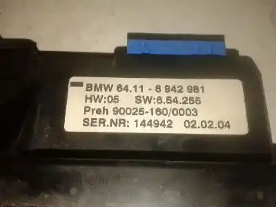Second-hand car spare part climate control for bmw serie 7 (e65/e66) 760i oem iam references 64116942981  