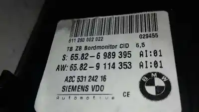 Second-hand car spare part multifunction display for bmw serie 5 touring (e61) 530d oem iam references   