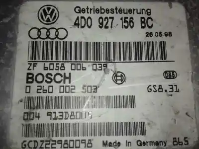 Second-hand car spare part automatic gearbox control unit for audi a8 (d2) 3.7 v8 32v oem iam references 4d0927156bc  