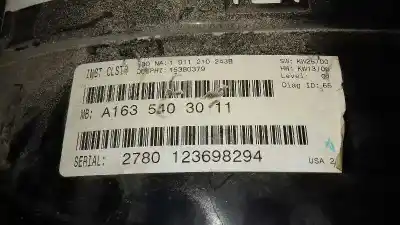 Pezzo di ricambio per auto di seconda mano pannello degli strumenti per mercedes-benz clase ml (bm 163) 270 cdi (163.113) 163 cv / 120 kw riferimenti oem iam   