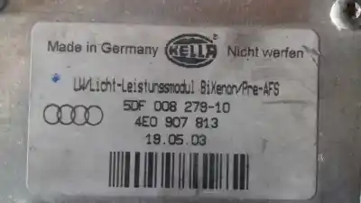 Peça sobressalente para automóvel em segunda mão balastro de xenon por audi a8 (4e2) 3.0 v6 24v tdi referências oem iam 5df00827910  