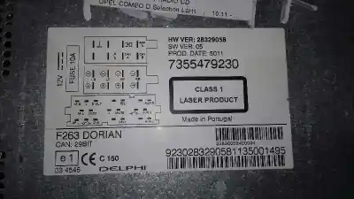 Pezzo di ricambio per auto di seconda mano impianto audio / radio cd per opel combo d selection l1h1 riferimenti oem iam   