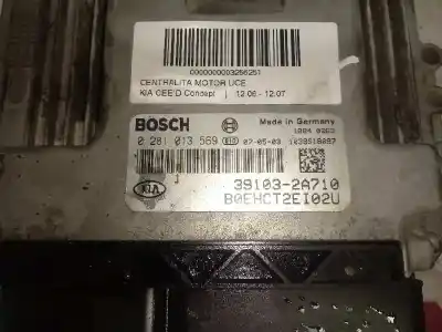 Second-hand car spare part ecu engine control for kia cee´d concept oem iam references 0281013569