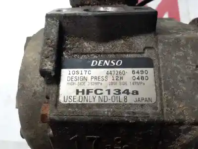 Pezzo di ricambio per auto di seconda mano compressore aria condizionata per mitsubishi montero (v60/v70) 3.2 di-d avance riferimenti oem iam 4472606490  