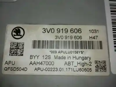 Pezzo di ricambio per auto di seconda mano display multifunzione per skoda superb (3v3) active riferimenti oem iam 3v0919606  