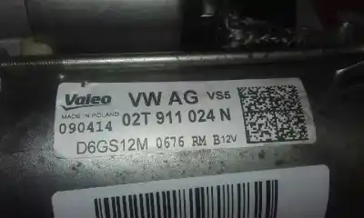 Peça sobressalente para automóvel em segunda mão motor de arranque por skoda spaceback (5h) active referências oem iam 02t911024n  