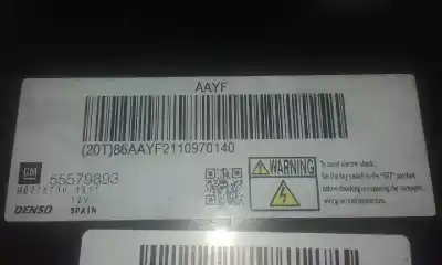 Pezzo di ricambio per auto di seconda mano centralina motore per opel astra j berlina 5p cosmo 110 cv / 81 kw riferimenti oem iam 55579893  