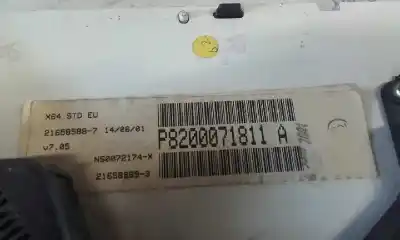 Second-hand car spare part dashboard for renault megane i scenic ja renault oem iam references 8200071811a  