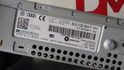 Автозапчастина б/у аудіо система / радіо cd для audi q3 (8ug) attraction quattro посилання на oem iam 8u0035664f  