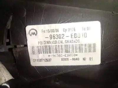 Second-hand car spare part left rearview mirror for nissan navara pickup (d40m) king cab xe 4x2 163 cv / 120 kw oem iam references 96302eb010  