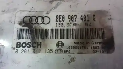 Second-hand car spare part ecu engine control for audi a4 cabriolet (8h) bpw oem iam references 8e0907401q  