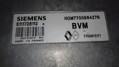 Second-hand car spare part ecu engine control for renault r 19 berl. con portón (b/c53) 1.7 (b/c53b) oem iam references 7700872171  
