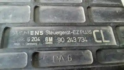 Second-hand car spare part ecu engine control for opel kadett e motor 1.6 ltr. - 55 kw oem iam references 90243734  