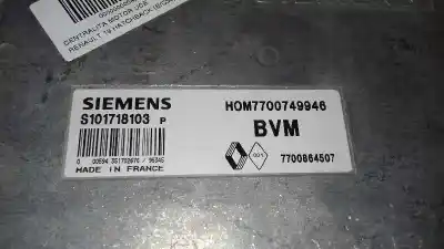 Second-hand car spare part ecu engine control for renault r 19 berl. con portón (b/c53) 1.7 (b/c53b) oem iam references 7700864507  