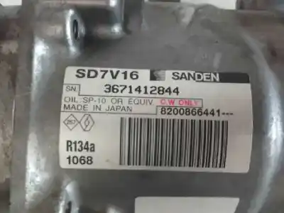 Second-hand car spare part air conditioning compressor for dacia sandero básico oem iam references 8200866441