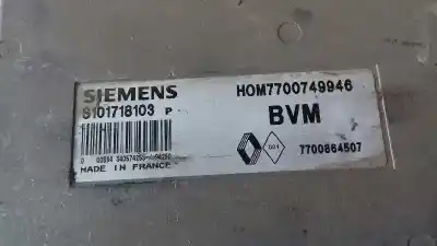 Second-hand car spare part ecu engine control for renault r 19 berl. con portón (b/c53) 1.7 (b/c53b) oem iam references hom7700749946  