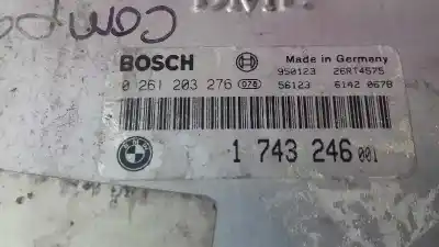 Second-hand car spare part ecu engine control for bmw serie 3 compacto (e36) 1.6 cat oem iam references 0261203276 caja 2 