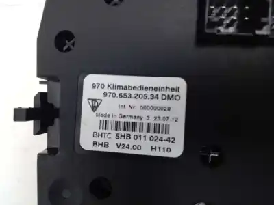 Peça sobressalente para automóvel em segunda mão comando de sofagem (chauffage / ar condicionado) por porsche panamera diesel referências oem iam   