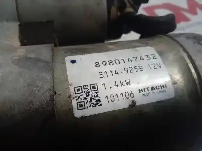 Pièce détachée automobile d'occasion démarreur de voiture pour opel astra j berlina 5p cosmo 110 cv / 81 kw références oem iam 8980147432  