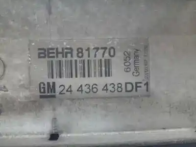 Pezzo di ricambio per auto di seconda mano intercooler per opel zafira a elegance riferimenti oem iam 24436438  