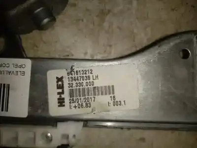 Second-hand car spare part passenger side right window regulator for opel corsa e expression oem iam references 13447038  