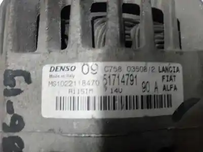 Second-hand car spare part alternator for fiat 500 1242 oem iam references 51714791  