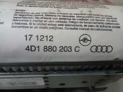Second-hand car spare part front right air bag for audi a8 (d2) 4.2 v8 40v oem iam references 4d1880203c  