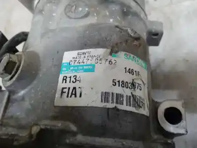 İkinci el araba yedek parçası klima kompresörü için fiat punto / grande punto (199) 1.3 d multijet oem iam referansları 51803075  