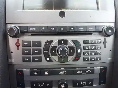 Second-hand car spare part audio system / radio cd for peugeot 407 sw 2.0 16v hdi fap cat (rhr / dw10bted4) oem iam references   