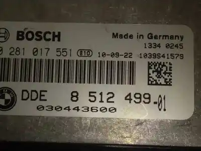 Second-hand car spare part ecu engine control for bmw serie 1 coupe (e82) 118d oem iam references 0281017551  