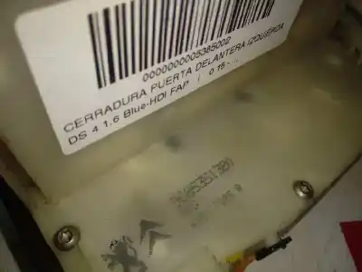 Pièce détachée automobile d'occasion serrure de porte avant gauche pour ds 4 crossback style références oem iam 9685351380  