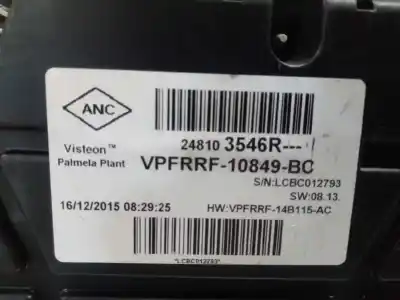 Автозапчасти б/у приборная доска за renault clio iv authentique ссылки oem iam 248103546r  