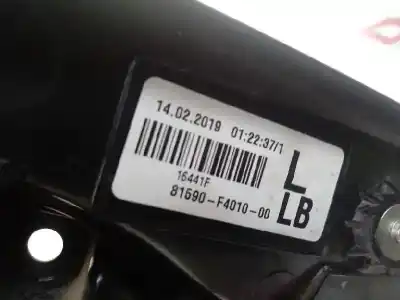Автозапчастина б/у внутрішній лівий задній ліхар для toyota c-hr (x10) hybrid active 122 cv / 90 kw посилання на oem iam 81590f4010  