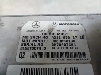 Автозапчасти б/у электронный модуль за mercedes-benz clase ml (bm 164) ml 350 cdi (164.122) 224 cv / 165 kw ссылки oem iam a2118702726  