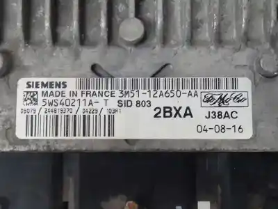 Second-hand car spare part ecu engine control for ford focus c-max (cap) connection oem iam references 3m5112a650aa  
