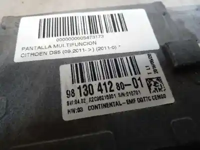 Tweedehands auto-onderdeel multifunctioneel display voor citroen ds5 design oem iam-referenties   