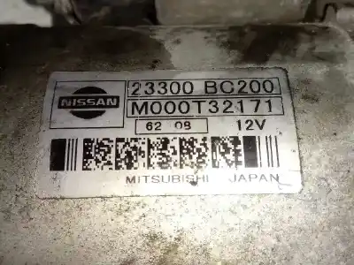 Peça sobressalente para automóvel em segunda mão motor de arranque por nissan note (e11e) acenta referências oem iam 23300bc200  