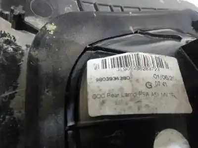 Second-hand car spare part interior left tailgate light for citroen c3 collection oem iam references 9803934380  