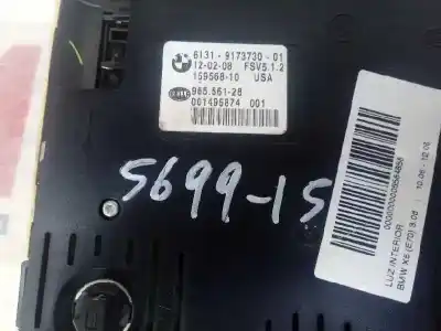 Peça sobressalente para automóvel em segunda mão luz interior por bmw x5 (e70) 3.0d referências oem iam 61319173730  