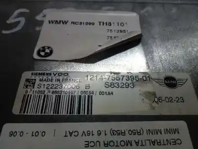 Second-hand car spare part ecu engine control for mini mini (r50,r53) cooper oem iam references   