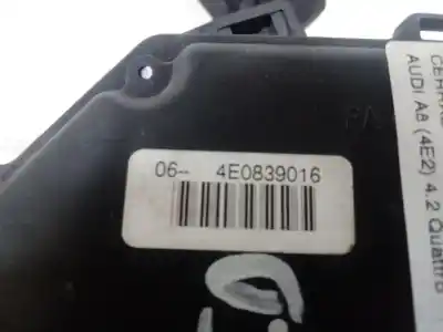 Pezzo di ricambio per auto di seconda mano serratura porta posteriore destra per audi a8 (4e) 4.2 quattro 335 cv / 246 kw riferimenti oem iam 8e0839016  