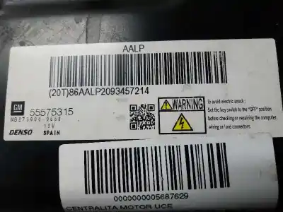 Second-hand car spare part ecu engine control for opel astra j lim. cosmo oem iam references 55575315  