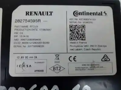 Second-hand car spare part electronic module for renault captur life oem iam references 282754595r  