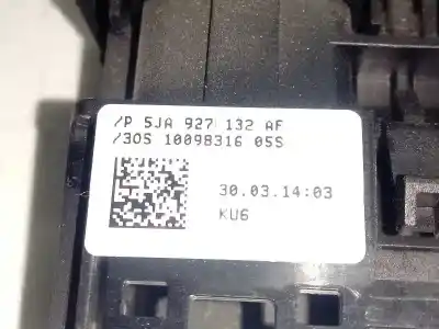Second-hand car spare part switch for skoda spaceback (5h) active oem iam references 5ja927132af  