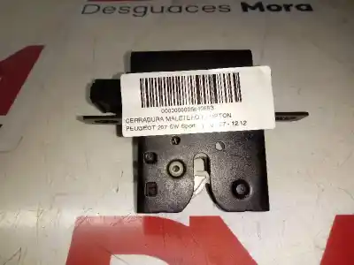 Peça sobressalente para automóvel em segunda mão fechadura do mala por peugeot 207 sport referências oem iam 9664379380