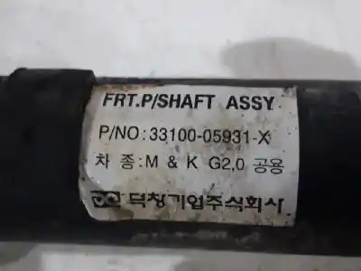 Pezzo di ricambio per auto di seconda mano trasmissione centrale per daewoo korando gasolina riferimenti oem iam   